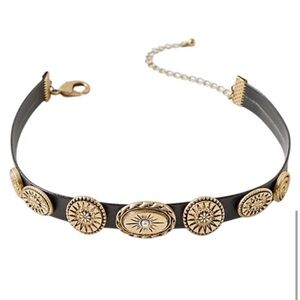 Free People Western Bohemian Choker in Black Gold NWT Yellowstone Rare…